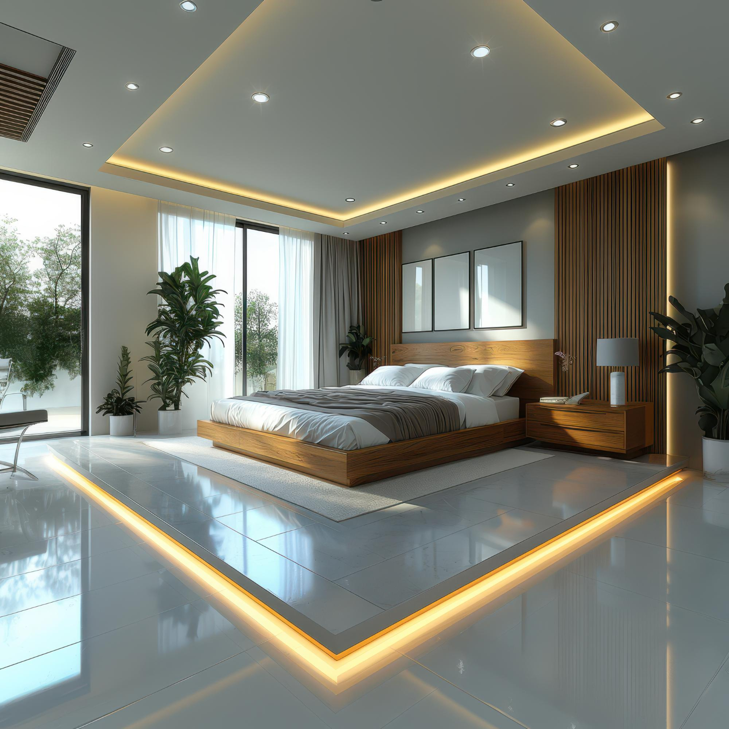 False ceiling flooring finishing service